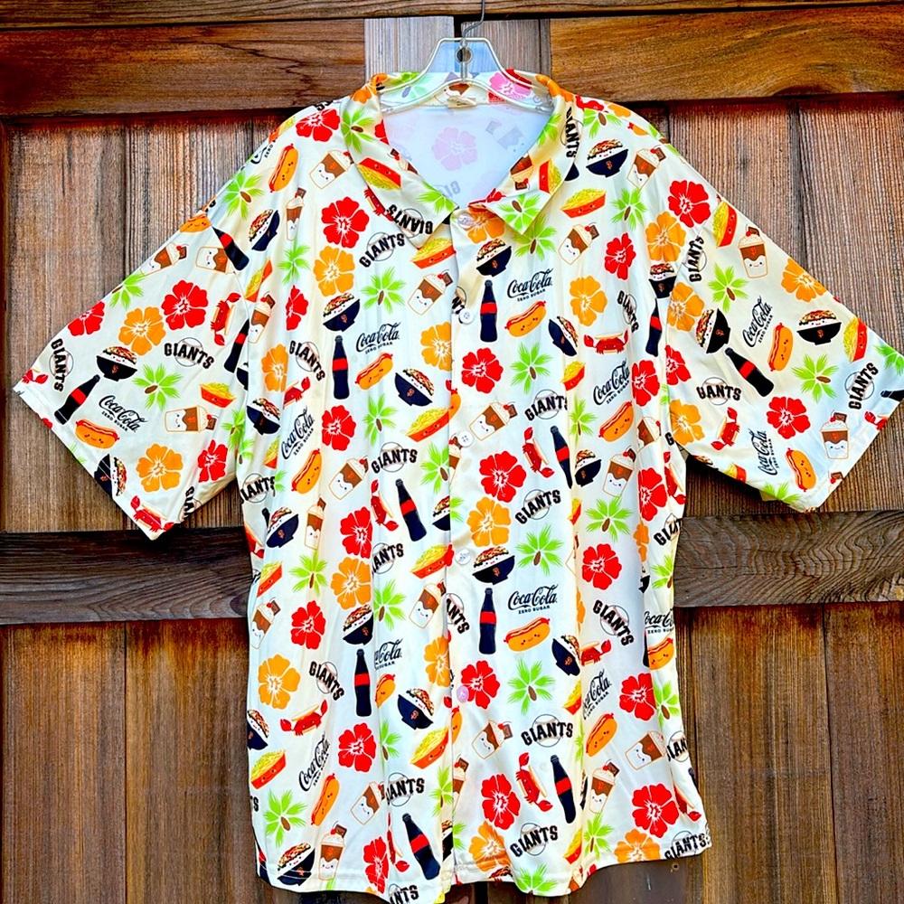 SF Giants & CocaCola Button Up Shirt